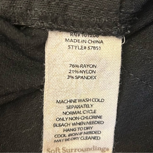 SOFT SURROUNDINGS Pull-on Style Pants in Black - Picture 3 of 6